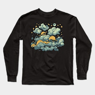 Dreamy Moonlight Cloud Long Sleeve T-Shirt